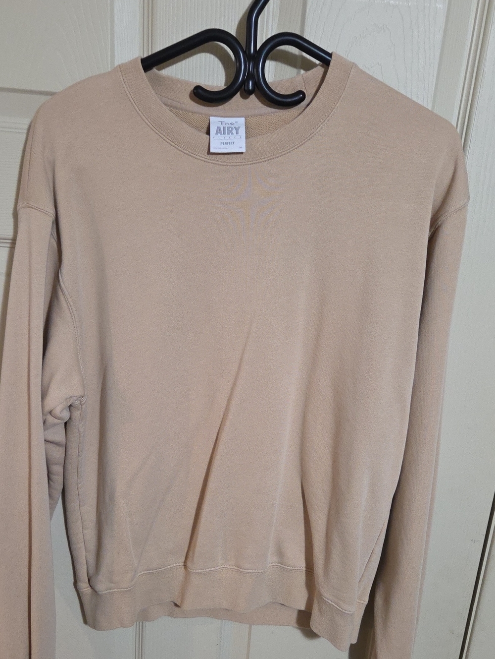 TNA Airy Fleece Crewneck Sweater — Sand